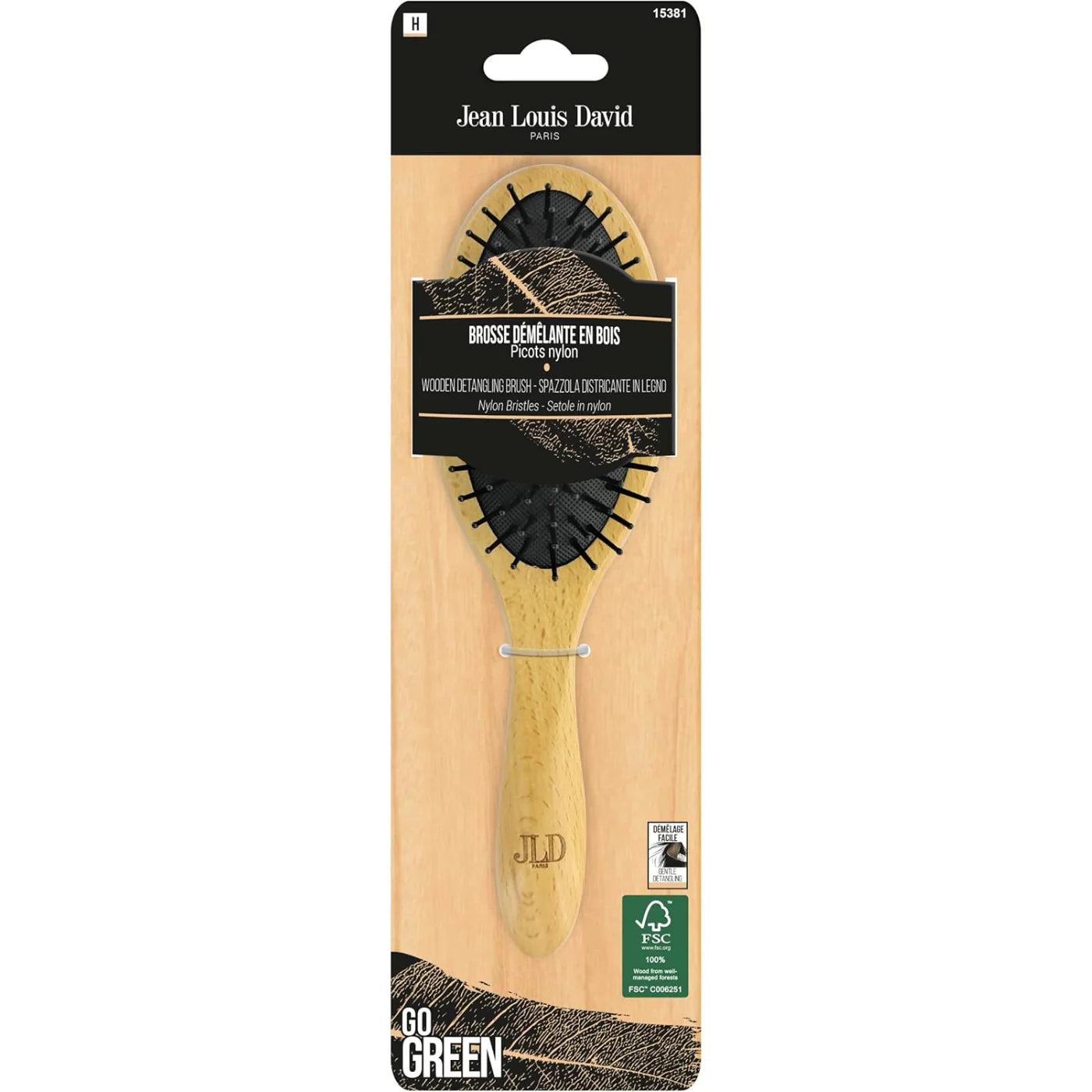 Brosse Démêlante Bois FSC - Jean Louis David - 15381