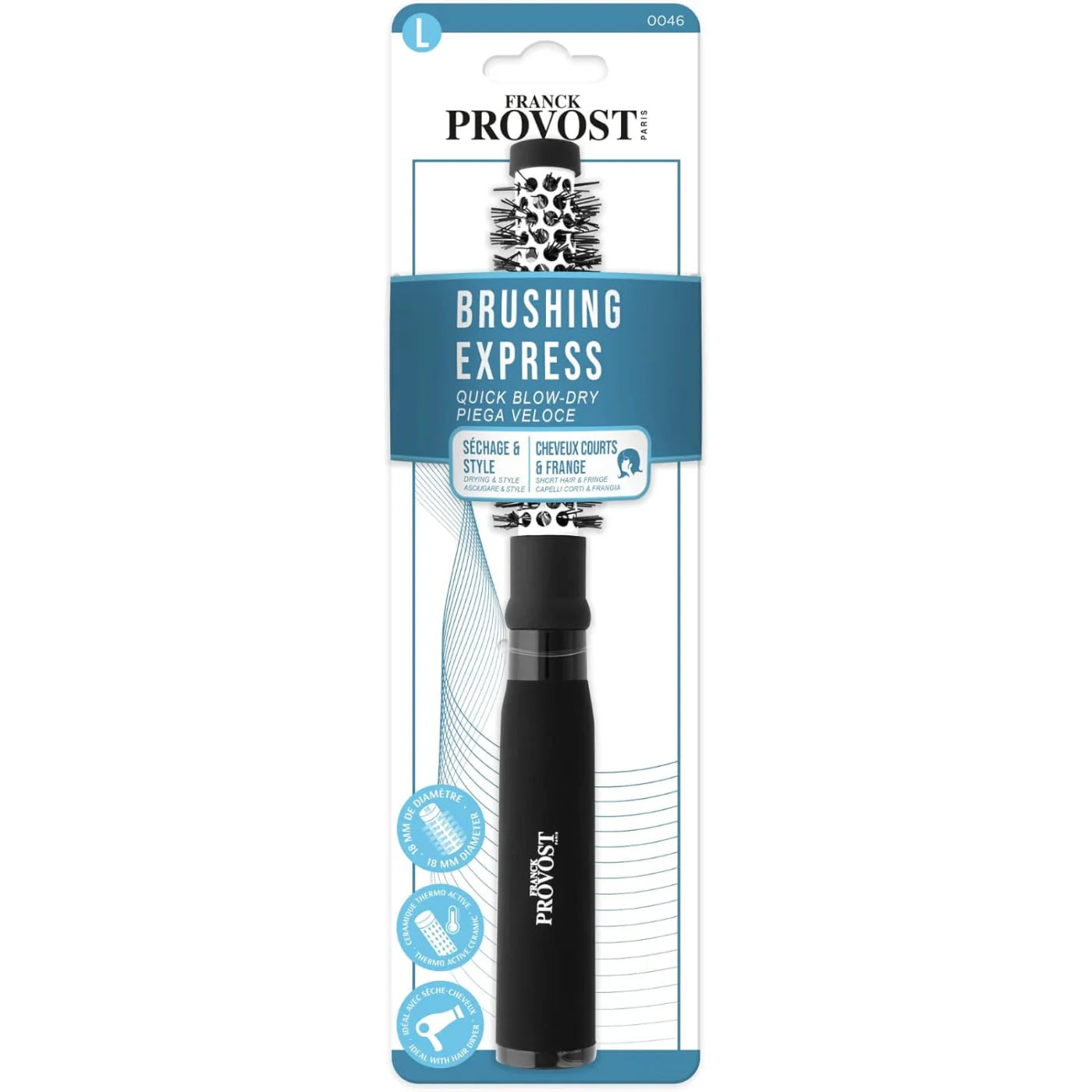 Brosse Pro Ronde Brushing Céramique Picots Nylon 0046 Franck Provost