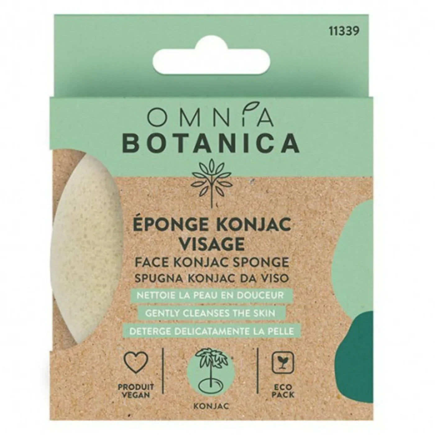 Éponge Konjac Visage - Omnia Botanica - 11339