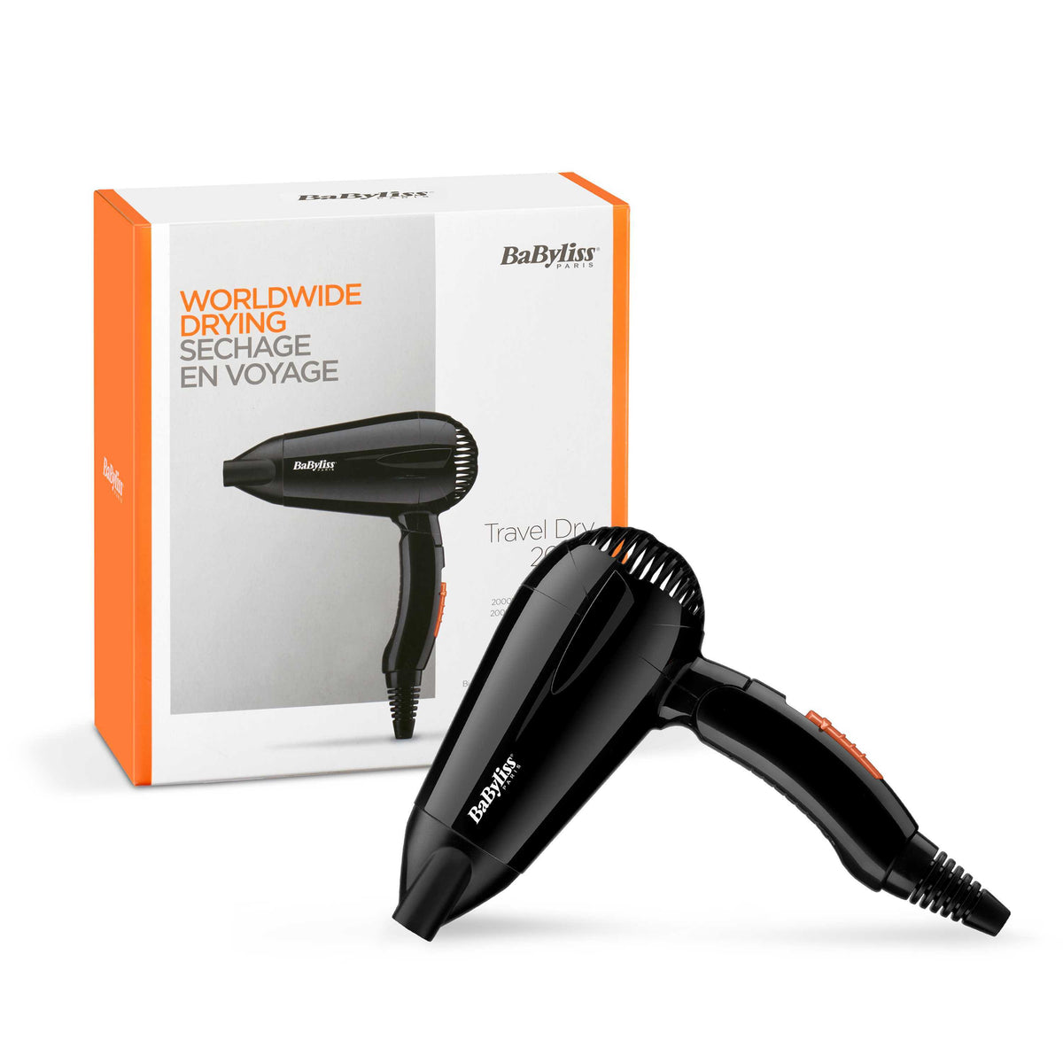 BaByliss- Sèche cheveux voyage 2000W- 5344E