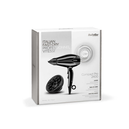 BABYLISS SECHE CHEVEUX AC 2400W IONIC + DIFFUSEUR- 6715DE